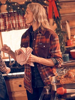 Wrangler deals flannel jeans