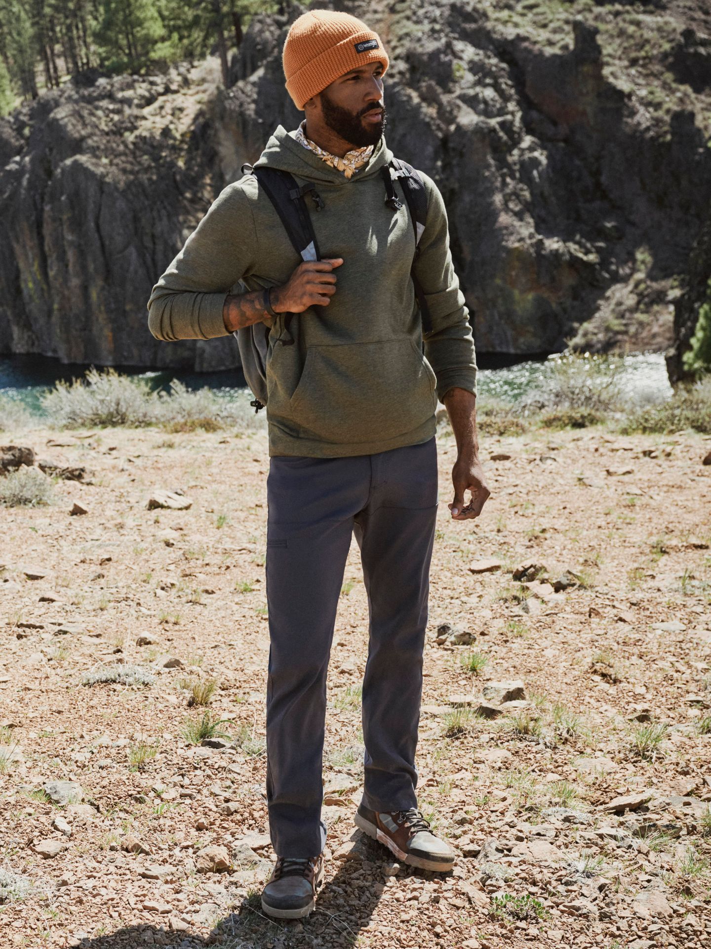 Мужские брюки Wrangler ATG™ Cliffside Utility Pant, цвет: Синий — фото 1