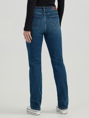 Women's Wrangler® High Rise True Straight Leg Jean in Alpine