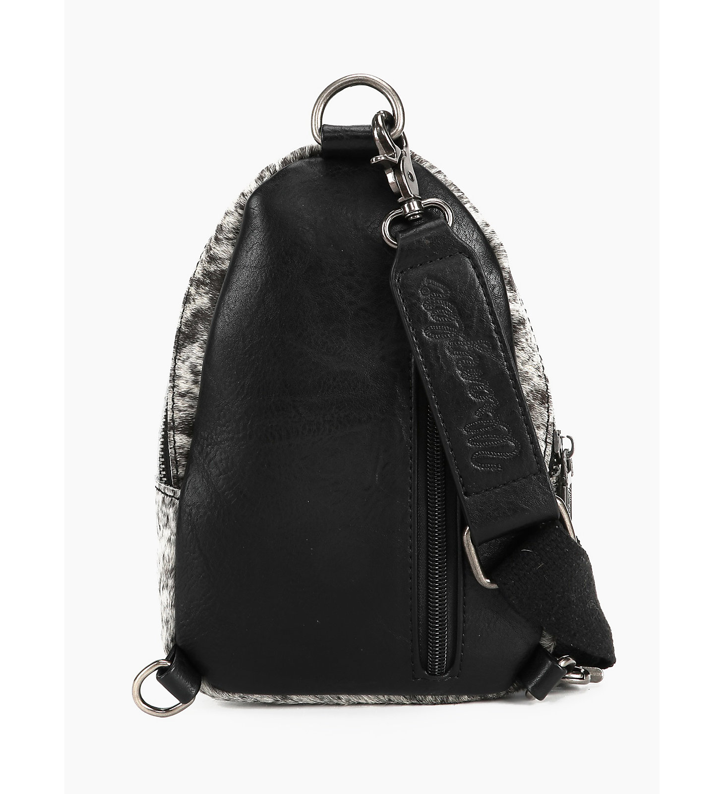 Women's Cowhide Belt Bag in Black alternative view 1