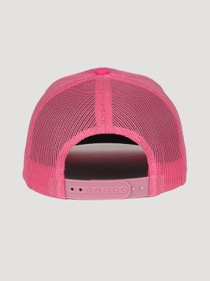 Pink leather hot sale baseball cap