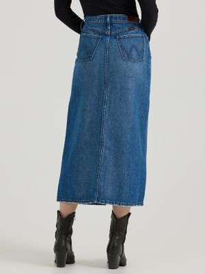 Women's Midi Denim Skirt