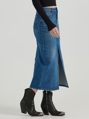 Women's Midi Denim Skirt