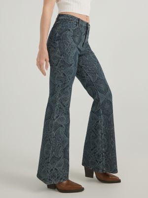 Free people store flare flannel jeans