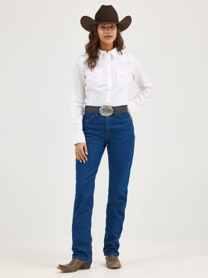 Women's Wrangler Western Button Down Shirt in White alternative view