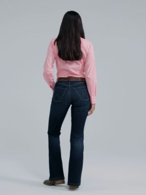 Women's Wrangler Western Button Down Shirt in Windsor Wine alternative view