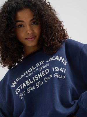 Women s Born Free Oversized Sweatshirt SALE Wrangler