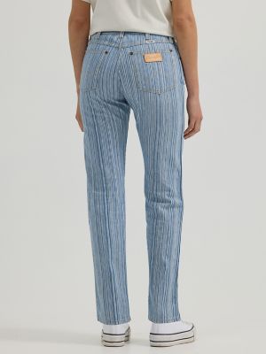 Light blue striped jeans online