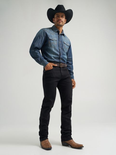 Мужские джинсы Wrangler Retro® Slim Fit Straight Leg Jean