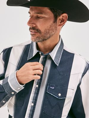 Vintage-Inspired Brushpopper Western Snap Workshirt