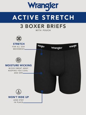 Men's Active Stretch Boxer Briefs (3-pack)