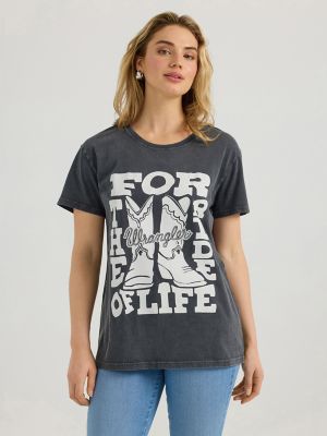 Women's Wrangler Western Graphic Boyfriend Tee