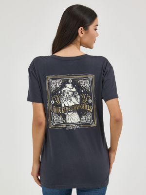 Women's Wrangler Western Back Graphic Boyfriend Tee in Phantom alternative view