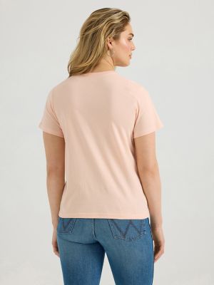 Women's Wrangler Southwestern Graphic Regular Fit Tee in Peach Parfait alternative view 2