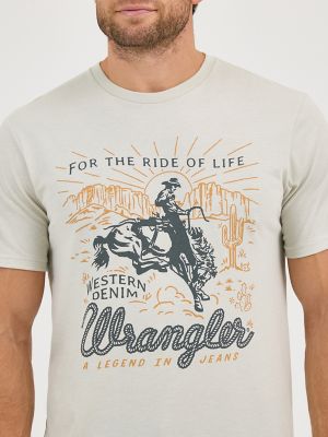 ◆Wrangler◆ Cowboy Slogan TShirt White Wrangler® x Whataburger® Cowboy Graphic White T-Shirt
