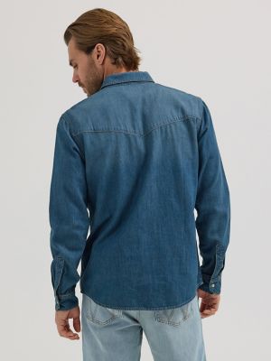 Men's Classic Snap Front Denim Shirt