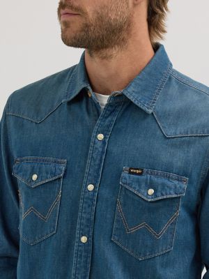 Men's Iconic Cowboy Wash Denim Shirt