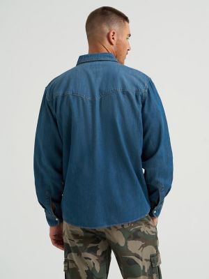 Men's Classic Snap Front Denim Shirt