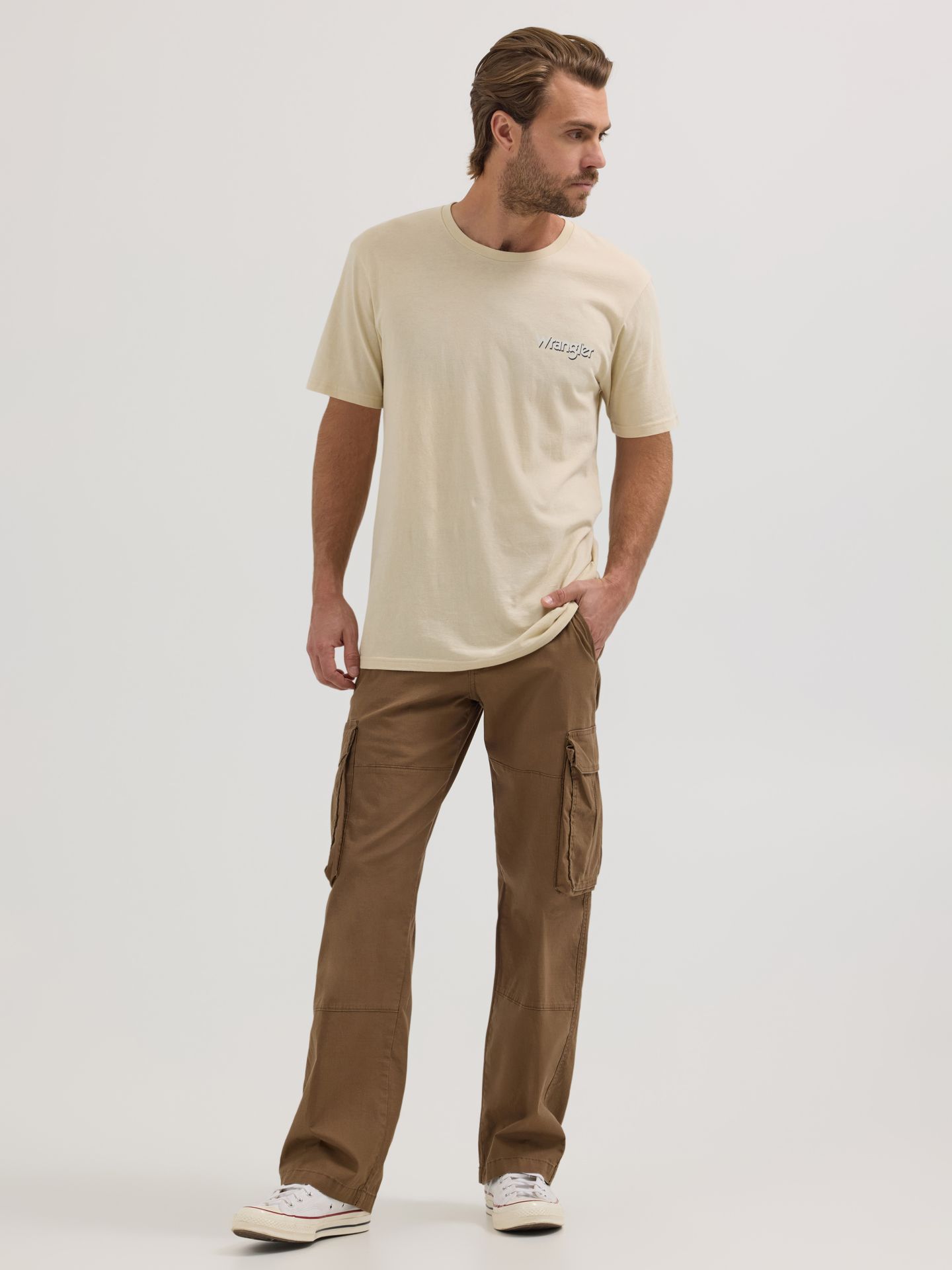 Мужские брюки Wrangler Ripstop Cargo Pant, цвет: Teak — фото 1