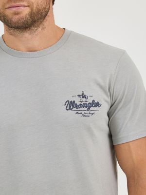 Men's Wrangler Back Graphic T-Shirt in Limestone alternative view 3