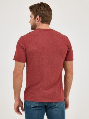 Men's Wrangler Southwestern Logo Graphic T-Shirt in Madder Brown