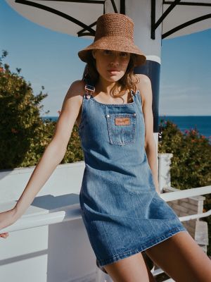 Jean overall skirt hat hotsell