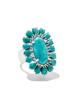 Wrangler x Yellow Rose by Kendra Scott Laurel Ring in Turquoise