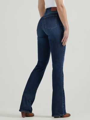 Women's Wrangler Bespoke High Rise Bootcut Jean in Lacey alternative view 4