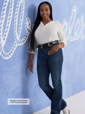 Women's Wrangler Bespoke High Rise Bootcut Jean in Lacey alternative view 12