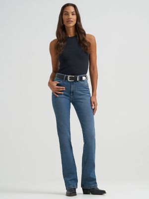 Womens Bespoke High Rise Bootcut Jean:Ada:32:32 alternative view 4