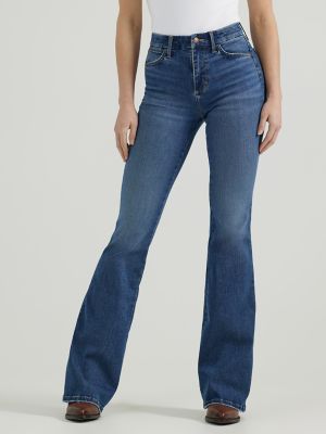 Women's Wrangler Bespoke High Rise Flare Jean in Lily