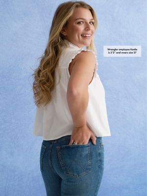 Women's Wrangler Bespoke High Rise Flare Jean in Lily