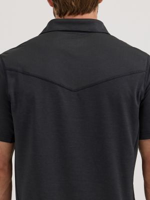 Performance Heather Striped Polo – Van Heusen