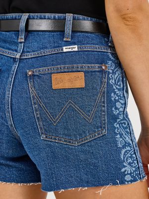 Women's Wrangler Embellished Cowboy Short in Violet alternative view 4