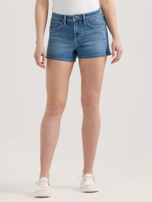 Women's Wrangler Retro® Mae Mid Rise Embellished Patch Short in Aurora