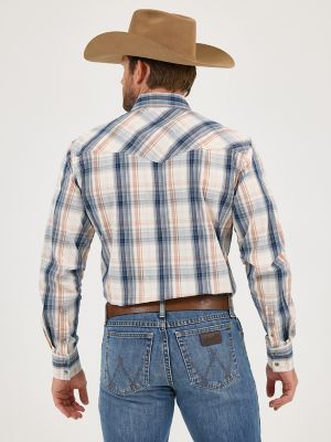 Men's 20X® Competition Advanced Comfort Long Sleeve Two Pocket Western Snap Shirt in Shore Plaid alternative view