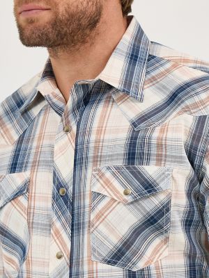 Men's 20X® Competition Advanced Comfort Long Sleeve Two Pocket Western Snap Shirt in Shore Plaid alternative view 2