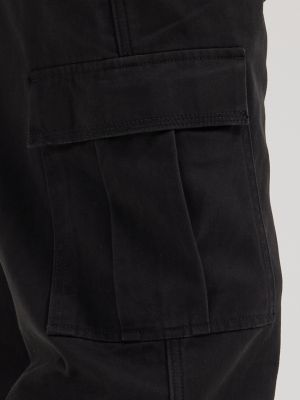 Men's Fleece Lined Cargo Pant in Black alternative view 6