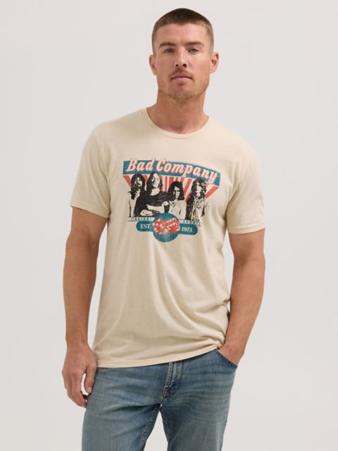 Мужские футболки Wrangler Men's Bad Company Concert T-Shirt