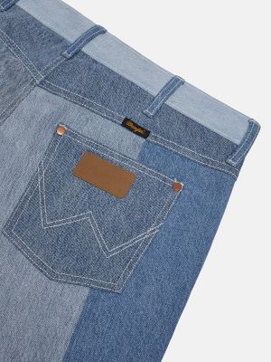 Wrangler x Beyond Retro Regular Straight Jean in Light Wash Denim alternative view 5