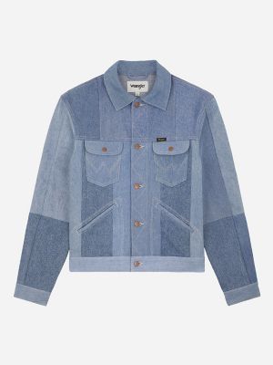 Wrangler x Beyond Retro Icons Jacket in Light Wash alternative view 4