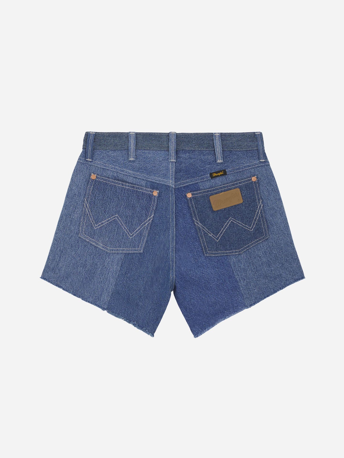 Женские шорты Wrangler x Beyond Retro Reworked, цвет: Светлая варка — фото 3