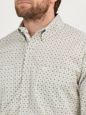 Wrangler® George Strait™ Long Sleeve Button Down Two Pocket