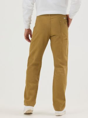 Men's Relaxed Fit Utility Pant in Dull Gold