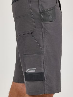 Wrangler RIGGS Workwear Technical Carpenter Short in Grey Pinstripe