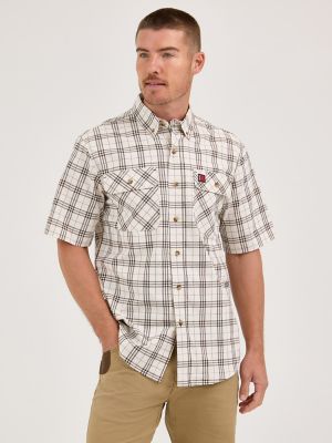 Wrangler RIGGS Workwear® Foreman Plaid Shirt in Coffee Plaid