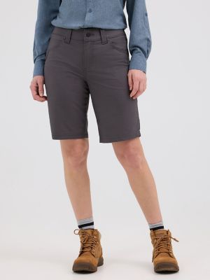 Women's Wrangler RIGGS Workwear® Technical Carpenter Short in Grey Pinstripe alternative view