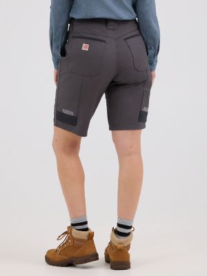 Women's Wrangler RIGGS Workwear® Technical Carpenter Short in Grey Pinstripe alternative view 2