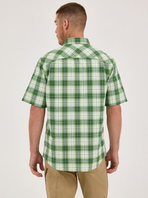 Wrangler RIGGS Workwear® Foreman Plaid Shirt in Grass Green alternative view
