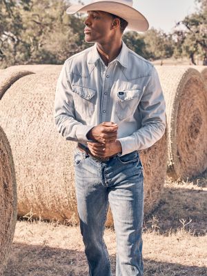 Vintage-Inspired Western Snap Workshirt